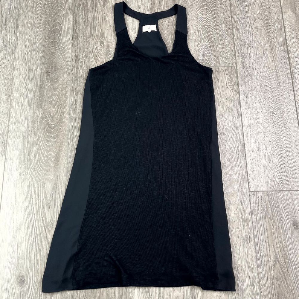 Lou & Grey Black Knit Racerback Tank Dress Size Small